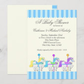 Carrousel Baby shower Kaart (Voorkant / Achterkant)