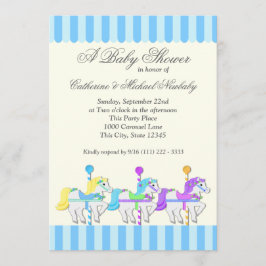 Carrousel Baby shower Kaart