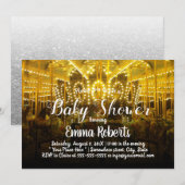 Carrousel Baby shower Merry Go Round Kaart (Voorkant / Achterkant)