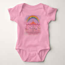 Carrousel Baby Tutu Bodysuit, roze, persoonlijk aa