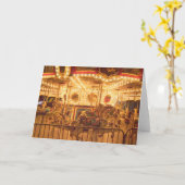 Carrousel bij nacht kaart (Gele Bloem)