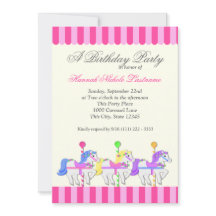 Carrousel Birthday Pink