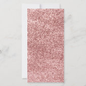 Carrousel Bloemen Glitter Verjaardag Bedankkaart (Achterkant)