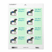 Carrousel Boek Bord Label (Full Sheet)