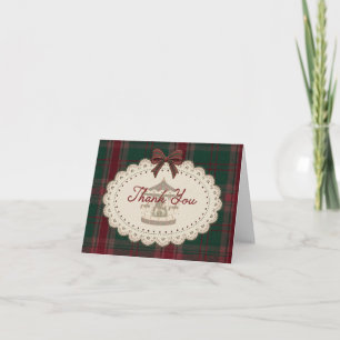 Carrousel Boog Kerst Baby Shower Bedankkaart