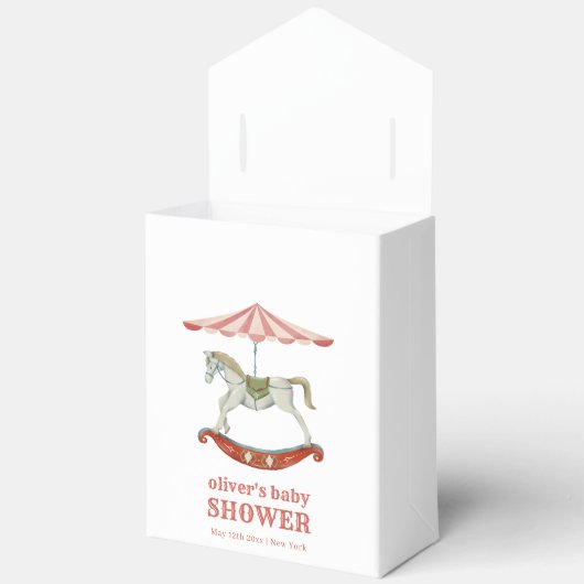  Carrousel Carnaval Circus Baby shower Bedankdoosjes (Open)