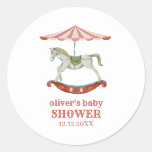 Carrousel Carnaval Circus Baby shower Ronde Sticker