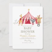 Carrousel Circus Carnaval Baby shower Kaart (Voorkant)