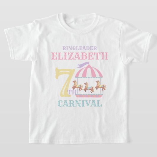 Carrousel Circus Carnaval Shirt Pastel (Laagn)