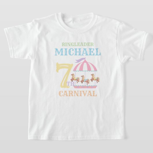 Carrousel Circus Carnaval Shirt Pastel (Laagn)
