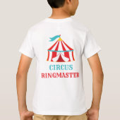 Carrousel Circus Carnaval Verjaardag Shirt (Achterkant)