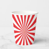 Carrousel Circus Carnaval Verjaardagsfeest Papiere Papieren Bekers (Achterkant)