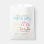Carrousel Circus Carnaval Verjaardagsfeestje Favor Bedankzakje (Voorkant)