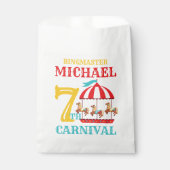 Carrousel Circus Carnaval Verjaardagsfeestje Favor Bedankzakje (Voorkant)