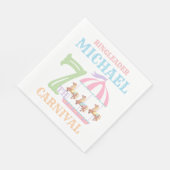 Carrousel Circus Carnaval Verjaardagsfeestje Serve Servet (Hoek)