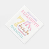 Carrousel Circus Carnaval Verjaardagsfeestje Serve Servet (Hoek)