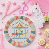 Carrousel Circus Verjaardag Borden Papieren Bordje (Feest)