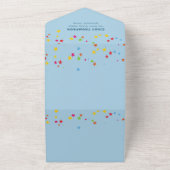 Carrousel Circus Verjaardag Uitnodiging (Buitenkant)