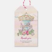 Carrousel dank u voor labels cadeaulabel (Voorkant)