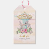 Carrousel dank u voor labels cadeaulabel (Voorkant)