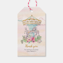 Carrousel dank u voor labels cadeaulabel