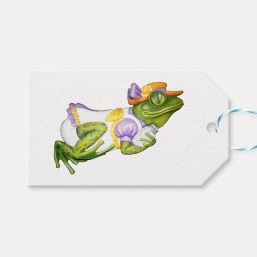 Carrousel Dierenkikker Foto Gift Label Cadeaulabel (Voorkant (Horizontaal))