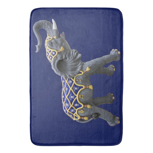 Carrousel Dierlijke Olifant Foto Badmat (Voorkant Verticaal)