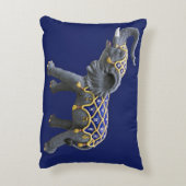 Carrousel Dierlijke Olifant Foto Kussen (Achterkant (Verticaal))