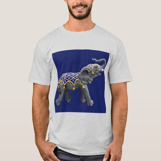 Carrousel Dierlijke Olifant Foto T-shirt (Voorkant)