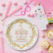 carrousel draaimolen papieren bordje (Feest)