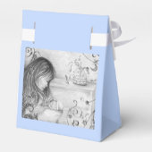 Carrousel Dreams Baby Blue Favor Box Bedankdoosjes (Achterkant)