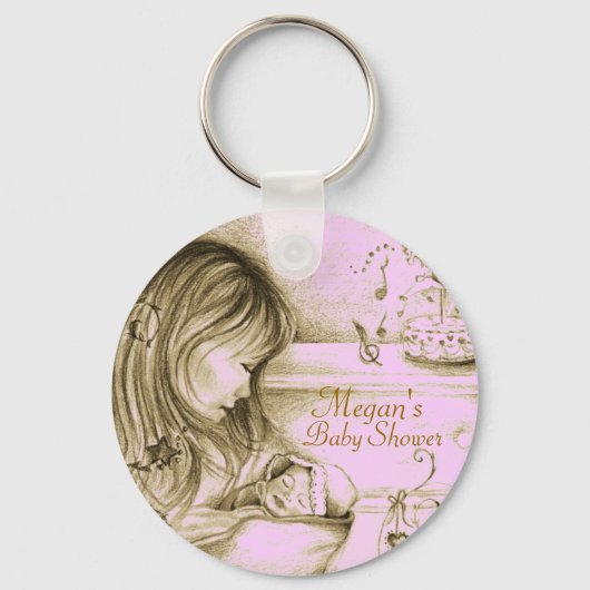 Carrousel Dreams Bleke roze Sleutelhanger (Voorkant)