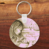 Carrousel Dreams Bleke roze Sleutelhanger (Voorkant)