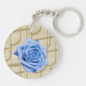 Carrousel Dreams  Blue Roos Circle Sleutelhanger (Achterkant)