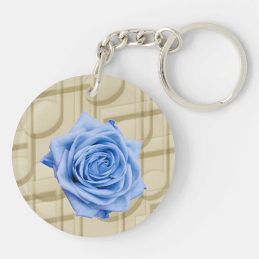 Carrousel Dreams  Blue Roos Circle Sleutelhanger (Achterkant)