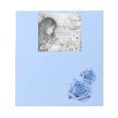 Carrousel Dreams Blue Rozen Small Notitieblok (Voorkant)