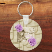 Carrousel Dreams Music & Rozen Button Sleutelhange Sleutelhanger (Voorkant)