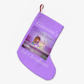 Carrousel Dreams Paarse Ocean Small Xmas Stocking Kleine Kerstsok (Voorkant (Hangend))