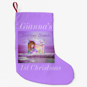 Carrousel Dreams Paarse Ocean Small Xmas Stocking Kleine Kerstsok