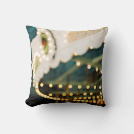 Carrousel Dreams Retro Bokeh Foto Sierkussen