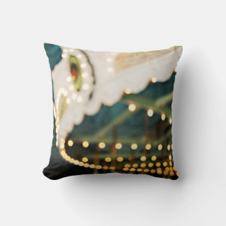 Carrousel Dreams Retro Bokeh Foto Sierkussen