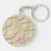 Carrousel Dreams  Roos Circle Sleutelhanger (Achterkant)