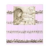 Carrousel Dreams  Roze  Music Notitieblok (Voorkant)