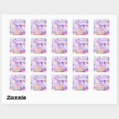 Carrousel Dreams Small Square Stickers (Vel)