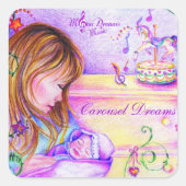 Carrousel Dreams Square Stickers (Voorkant)