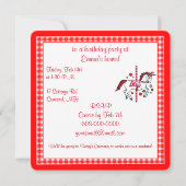 Carrousel Eenhoorn Valentijnsdag Partij Kaart (Achterkant)