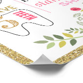 Carrousel First Birthday sign poster board (Hoek)