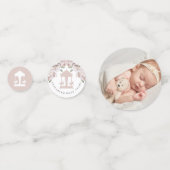 Carrousel Floral Soft Pink Foto Confetti (Voorkanten)