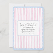 Carrousel Gender Reveal Invitation Kaart (Achterkant)