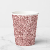 Carrousel Glitter Gepersonaliseerd Eerste Verjaard Papieren Bekers (Achterkant)